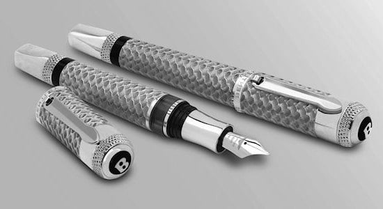 Most Expensive Pens - Crew 60th White Gold Fountain Pen Bentley