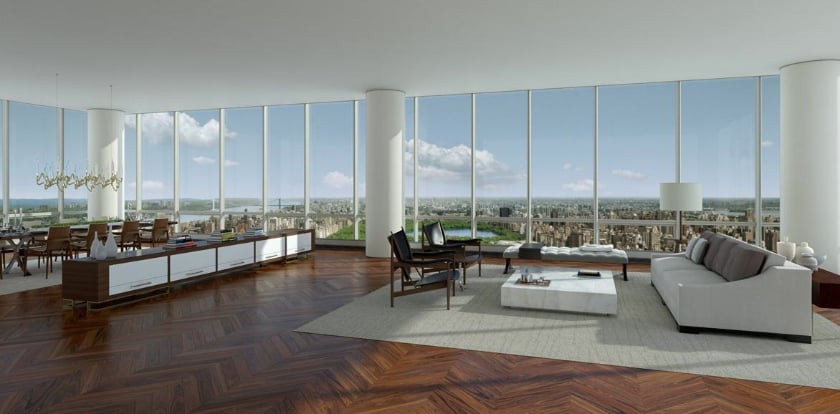 Most Expensive Penthouses - One57 Penthouse, New York – $90 Million